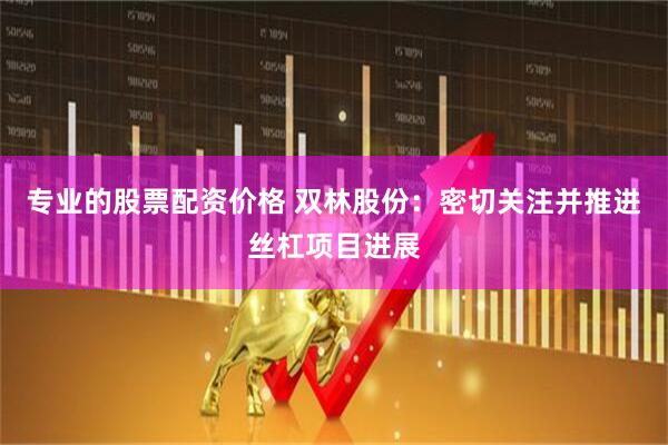 专业的股票配资价格 双林股份：密切关注并推进丝杠项目进展